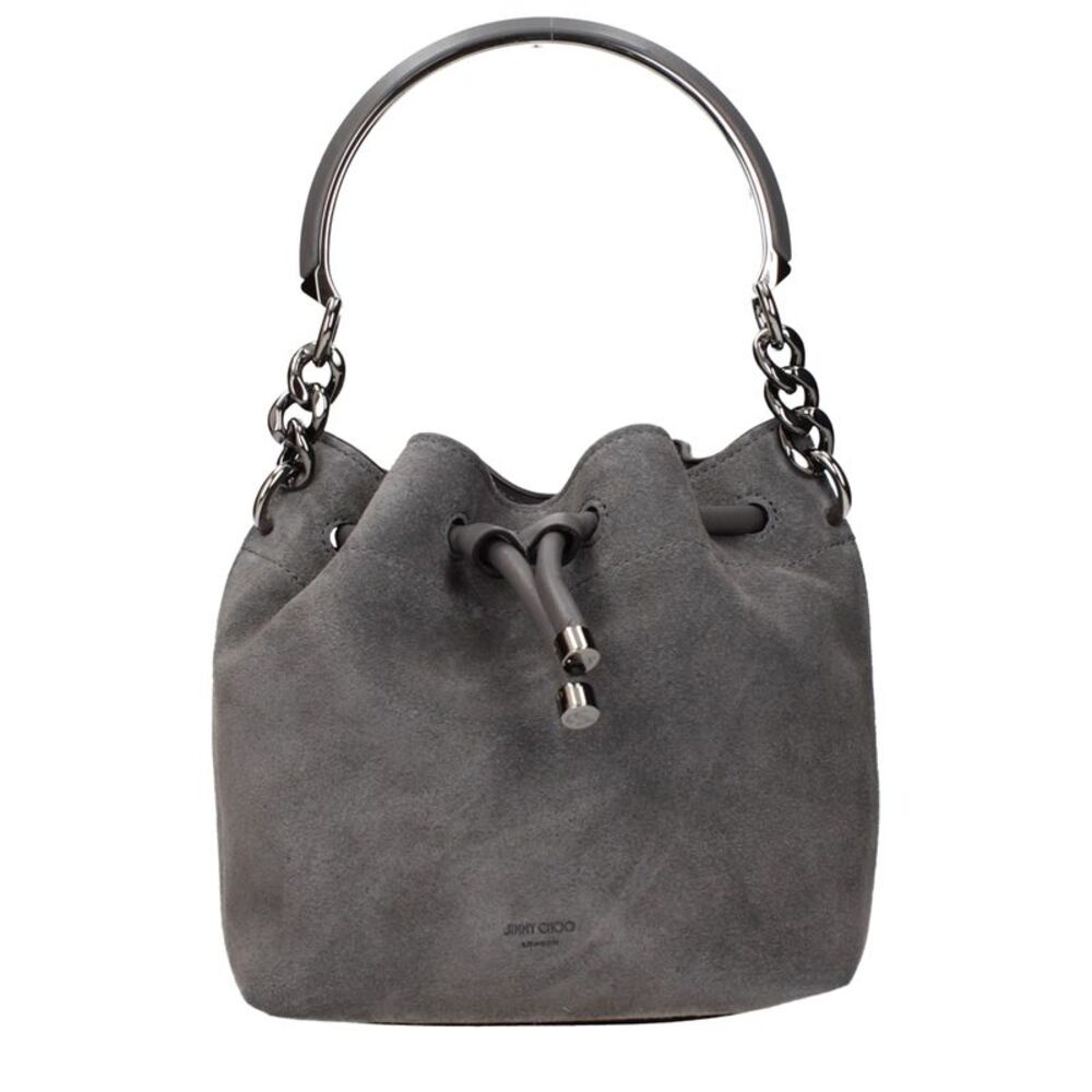 Jimmy Choo Gray Leather Women's Handbag